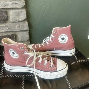 Converse Pink High-Top Sneakers